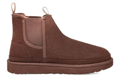 Ugg Flat Ankle Boots In Brown
