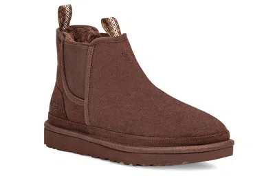Ugg Flat Ankle Boots In Brown