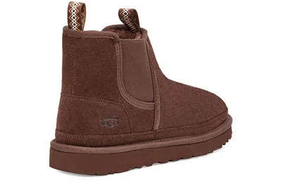 Ugg Flat Ankle Boots In Brown