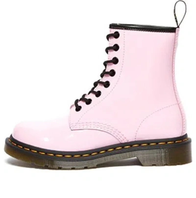 Dr. Martens 1460 Junior Pale Pink Patent Lamps In Pink