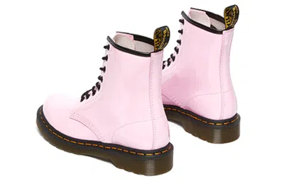 Dr. Martens 1460 Junior Pale Pink Patent Lamps In Pink