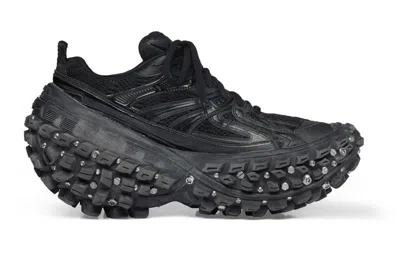 Balenciaga Bouncer Panelled Chunky Sneakers In Black