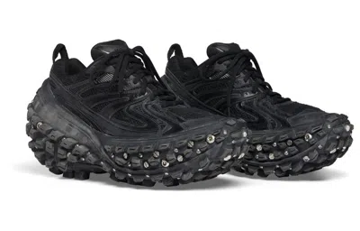 Balenciaga Bouncer Panelled Chunky Sneakers In Black