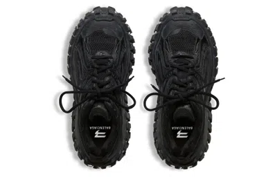 Balenciaga Bouncer Panelled Chunky Sneakers In Black