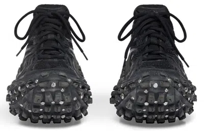 Balenciaga Bouncer Panelled Chunky Sneakers In Black