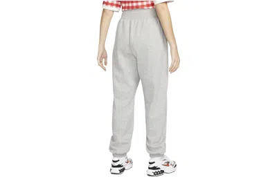 Nike Mid-rise Cotton Blend Sweatpants In Gray