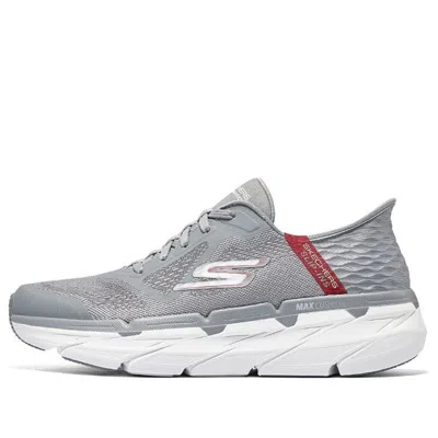 Skechers Go Run Max Cushioning 'grey Red' In Gray