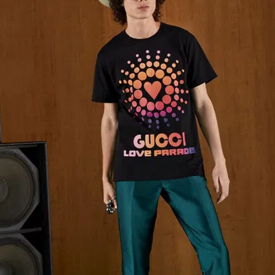 Gucci Love Parade Cotton T-shirt 'black' | ModeSens