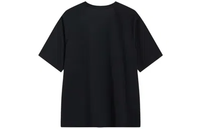Li-ning Badfive Logo T-shirt 'black' In Blue