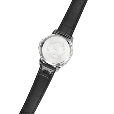 Casio Quartz Waterproof Silver Dial Silver Analog In Black