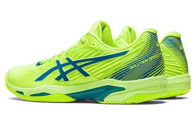 Asics Solution Speed Ff 2 Clay 1042a134.300 Womens 10 Green Tennis Shoes Eee4150 In Green