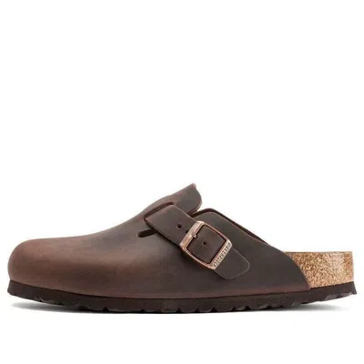 Birkenstock Boston Oiled-leather Clogs In Habana Oiled Leather