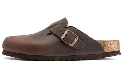 Birkenstock Boston Oiled-leather Clogs In Habana Oiled Leather
