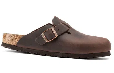 Birkenstock Boston Oiled-leather Clogs In Habana Oiled Leather