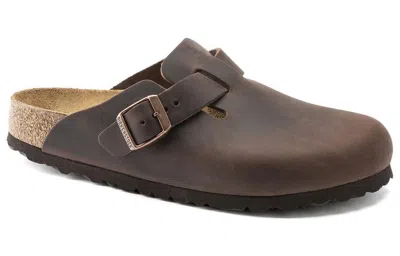 Birkenstock Boston Oiled-leather Clogs In Habana Oiled Leather
