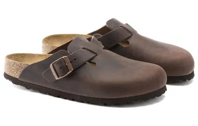 Birkenstock Boston Oiled-leather Clogs In Habana Oiled Leather