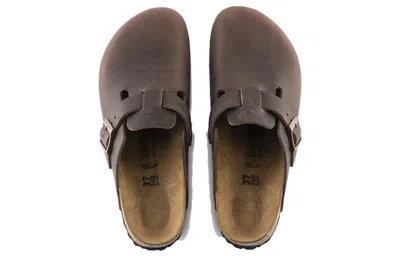 Birkenstock Boston Oiled-leather Clogs In Habana Oiled Leather