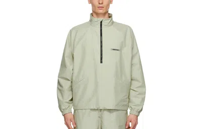 Essentials Fear Of God  Fw20 Half-zip Track Jacket Sage In Gray