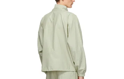 Essentials Fear Of God  Fw20 Half-zip Track Jacket Sage In Gray