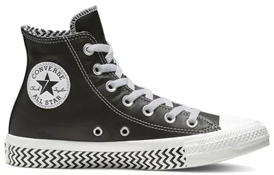 Converse (wmns)  Chuck Taylor All Star Mission-v Leather High Top Black White Wave Pattern Sole 'blac