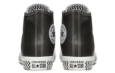 Converse (wmns)  Chuck Taylor All Star Mission-v Leather High Top Black White Wave Pattern Sole 'blac