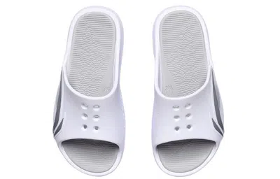 Li-ning Lnbb Slides 'white Grey' In Gray