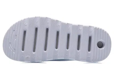 Li-ning Lnbb Slides 'white Grey' In Gray