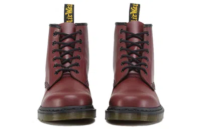 Dr. Martens Dr.martens Smooth Boots In Cherry Color Leather In Burgundy