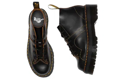 Dr. Martens Church Quad Leather Ankle Boots In Black