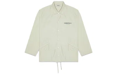 Essentials Fear Of God  Fw20 Coach Jacket Sage In Neutral