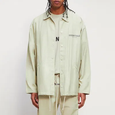 Essentials Fear Of God  Fw20 Coach Jacket Sage In Neutral