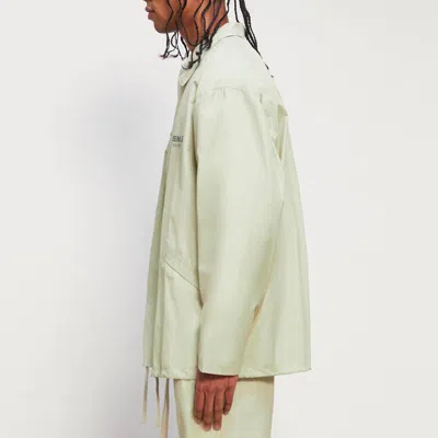 Essentials Fear Of God  Fw20 Coach Jacket Sage In Neutral