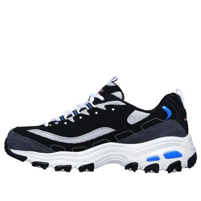 Skechers (wmns)  D Lites Low-top Running Shoes Black/blue In Multi