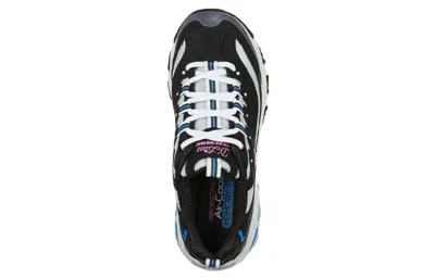 Skechers (wmns)  D Lites Low-top Running Shoes Black/blue In Multi