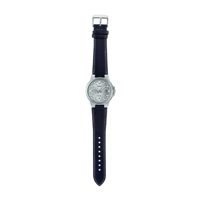 Casio Quartz Waterproof Mens Silver Analog In Black