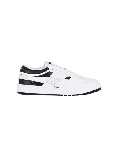 Givenchy G Move Low-top Leather Sneakers In White