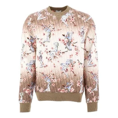 Dior X Sorayama All Over Graphic Print Sweatshirt M Brown