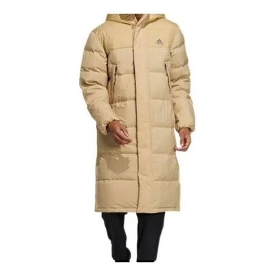 Adidas Originals Adidas Duck Down Long Jacket 'tan' In Neutral