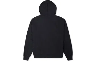 Converse (wmns)  Contrasting Colors Alphabet Embroidered Knit Hoodie Black