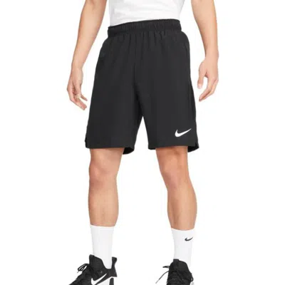 Nike Dri-fit 9 Solid Color Woven Training Sports Shorts Black