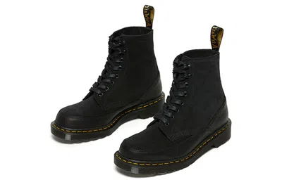 Dr. Martens Crewson Nubuck Leather Casual Boots Size 13.0 In Black