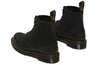 Dr. Martens Crewson Nubuck Leather Casual Boots Size 13.0 In Black