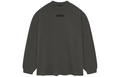 Essentials Fear Of God  Ss24 Long-sleeve Tee 'ink' In Black