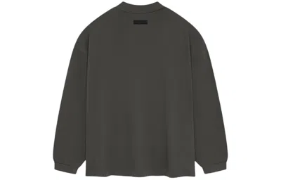 Essentials Fear Of God  Ss24 Long-sleeve Tee 'ink' In Black