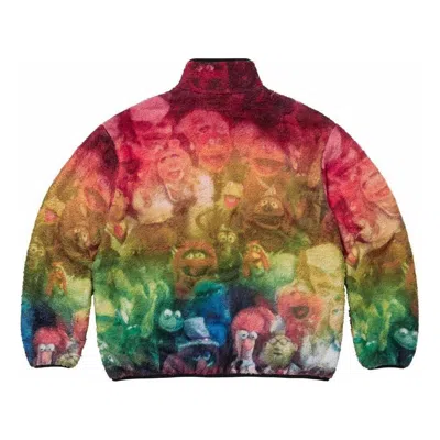 Supreme Multicolor Muppet Fleece Jacket In Multi