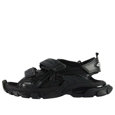 Balenciaga Track Monocolor Sandals In Black