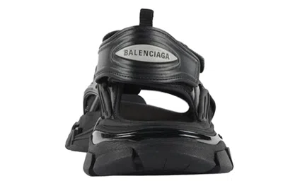 Balenciaga Track Monocolor Sandals In Black