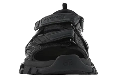 Balenciaga Track Monocolor Sandals In Black