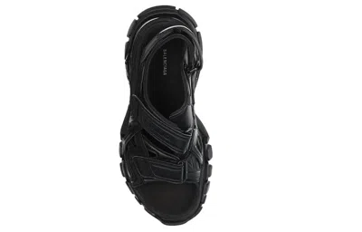 Balenciaga Track Monocolor Sandals In Black