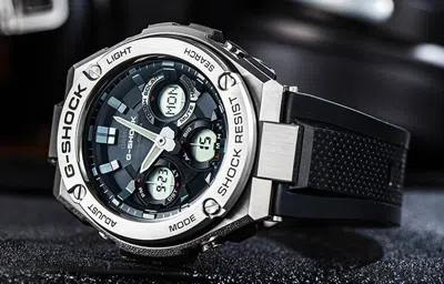 Casio G-shock G-steel 'silver Black' In Metallic